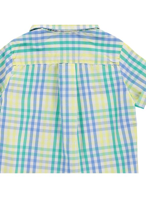 Baby boys' checked shirt CUBUCHEM / 18SG10K1CHM099