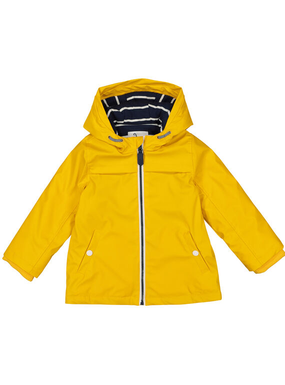 Boys' yellow raincoat FOGROIMP2 / 19S902X2IMPB107