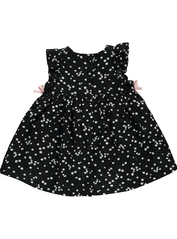 Baby girls' short-sleeved dress CIBENROB4 / 18SG09G4ROB099