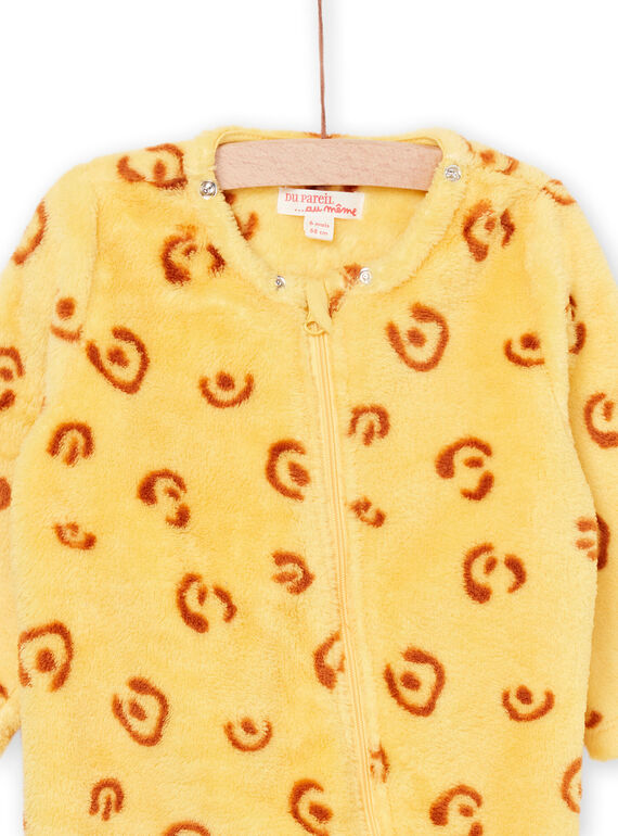 Long-sleeved leopard print romper PEGASURLEO / 22WH1431SPYB105