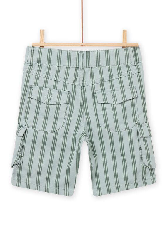 Child boy's Water Green Striped Bermuda Shorts NOSANBER3 / 22S902S3BER614