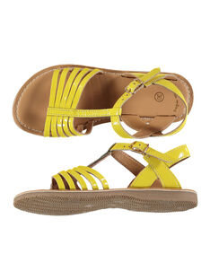 Girls' smart patent leather sandals FFSANDOLI1 / 19SK35C4D0E010