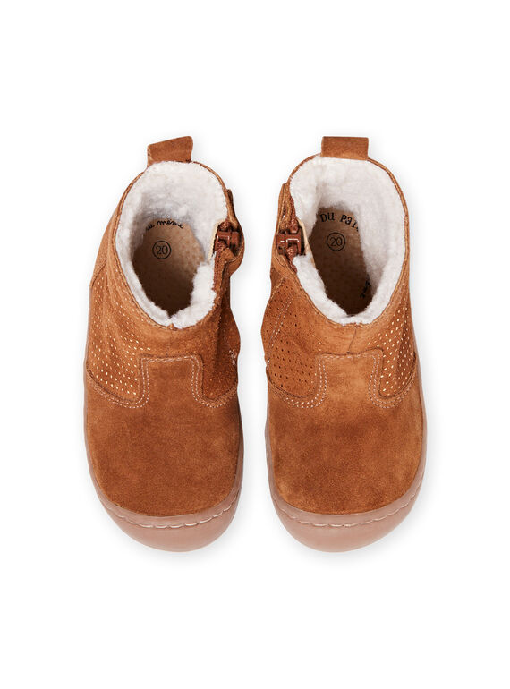 Baby girl camel fur boots MIBOTTEFLEX / 21XK3782D10804