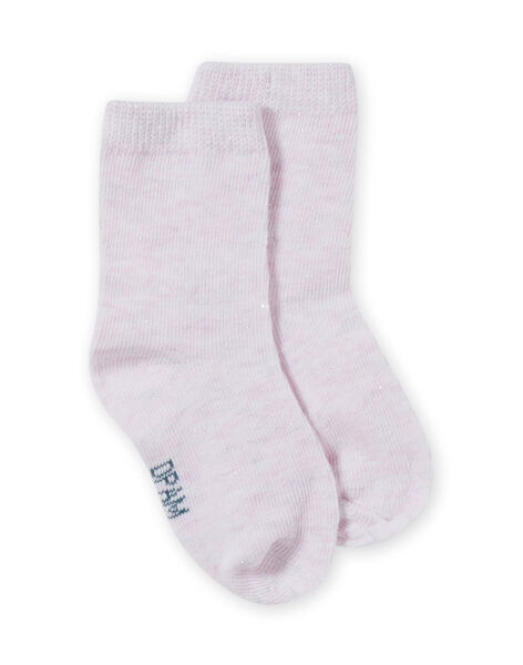 Baby girl pink sequin socks MYIJOSOQLU1 / 21WI0914SOQ632