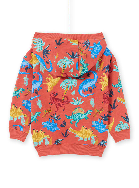 Baby boy orange hoodie MOPASWE / 21W902H1SWEE415