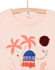 Child girl short sleeve reversible sequin t-shirt NASANTI3 / 22S901S1TMC307