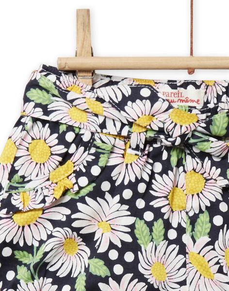 Baby girl floral print shorts and belt NISOSHO / 22SG09Q1SHO001