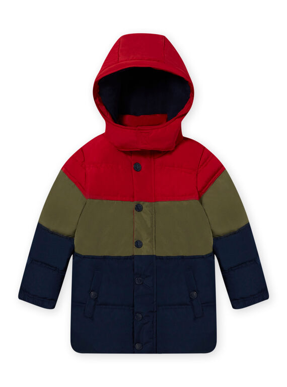 Hooded color block jacket child boy MOGRODOU1 / 21W90251D3E505