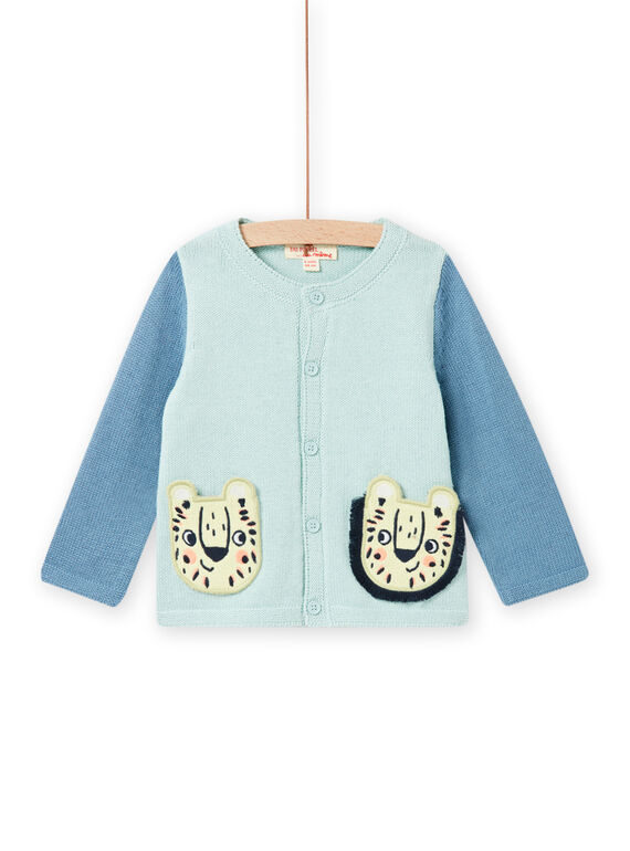 Baby boy colorful animal animation knitted vest NUMOGIL / 22SG10N1GILG632