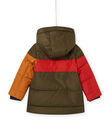 Hooded down jacket with fleece lining POGRODOU2 / 22W902G1D3E609