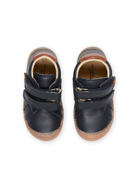 Smooth leather booties PUBOTIBLEU / 22XK3874D0F070