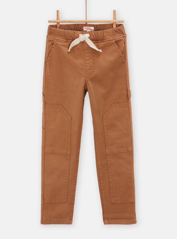 Boy's brown knee-length pants TOCRIPAN1 / 24S902L1PANI807