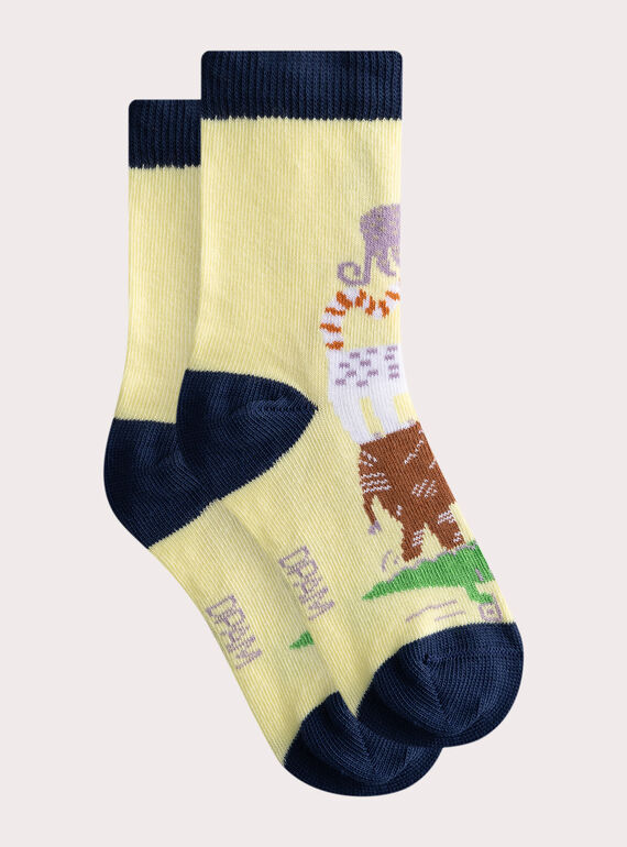 Pale yellow SOCKS WYOJOCHO7 / 25SI02J4SOQ103