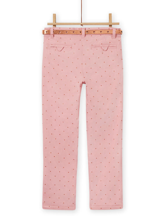 Old pink pants with polka dots child girl MASAUPANT2 / 21W901P1PAN303