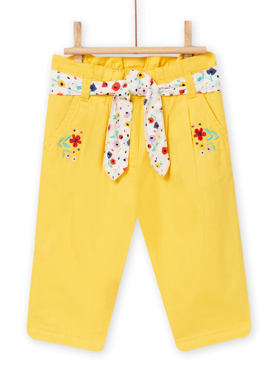 Yellow pants baby girl NILUPAN / 22SG09P1PANB105