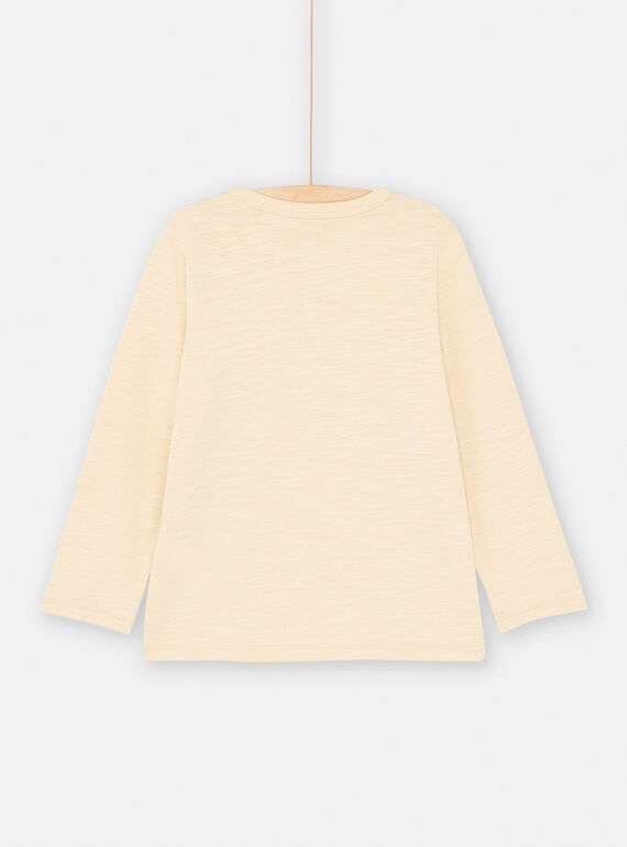 Boy's sandy T-shirt with T-rex head animation SOVERTEE5 / 23W902J5TML808