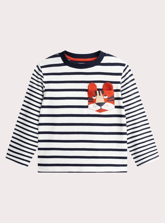 Striped pajamas for boys  VEGOPYJMAR / 24WH1275PYJ001