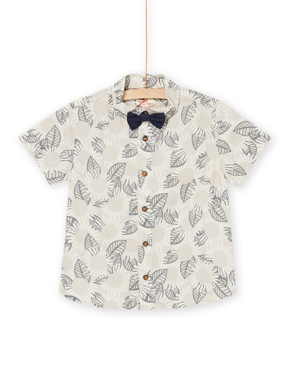 Shirt with flower print bow tie RONEOSHIRT / 23S902O1CHM005