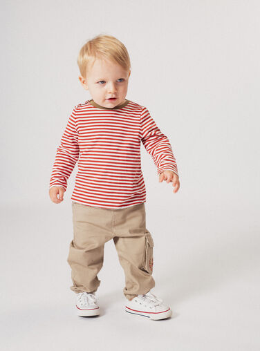 Light beige PANTS XUJAPAN1 / 25WG10M3PAN811