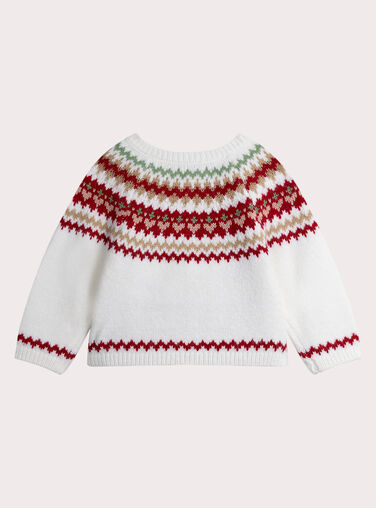 Intarsia cardigan for baby girl  VIROCAR2 / 24WG09P2CAR001