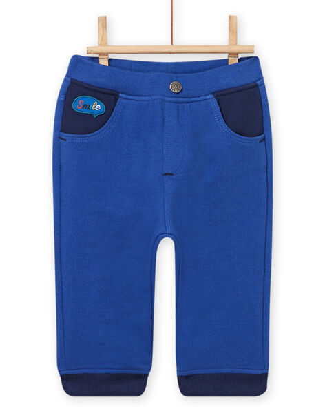 Baby boy electric blue pants NULUPAN / 22SG10P1PAN217