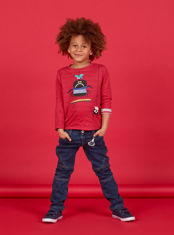 Red long-sleeved T-shirt - Child Boy LOROUTEE1 / 21S902K2TML330