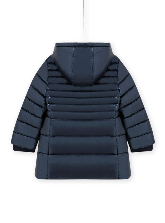 Child girl metallic blue down jacket MALONDOUN2 / 21W90162D3E070