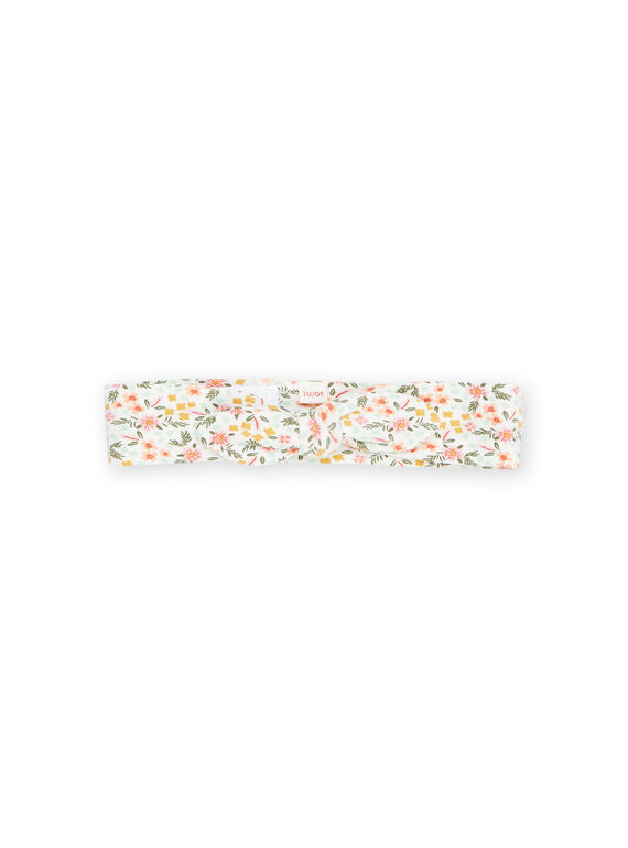 White headband with floral print RYIMAGBAN / 23SI09T1BAN001