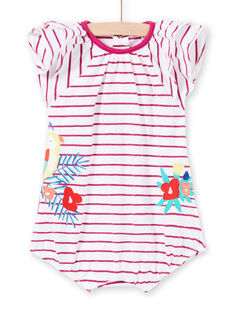 Baby girl striped jersey romper JIMARCOMB / 20SG09P1CBL000