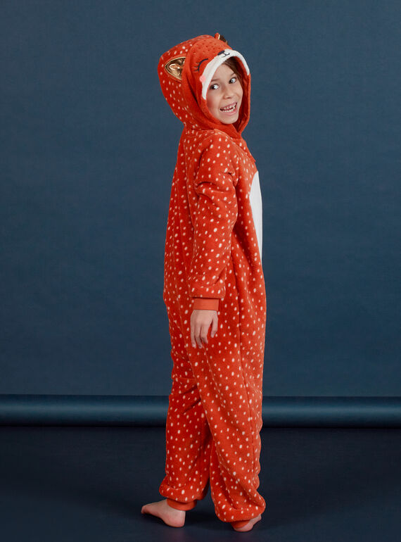 Child girl's faux fur hooded pajamas MEFASURFOX / 21WH1192D4F420