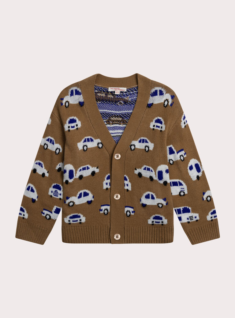 Brown KIDS CARDIGAN XOCOGIL2 / 25W902O2GIL821