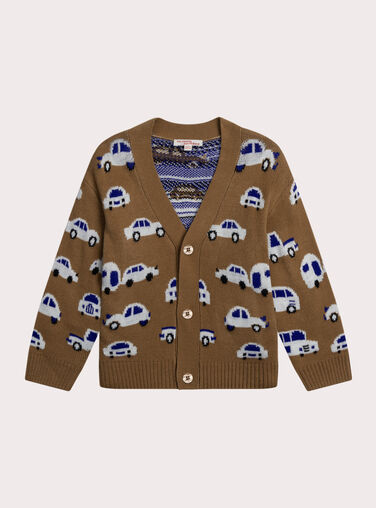 Brown KIDS CARDIGAN XOCOGIL2 / 25W902O2GIL821