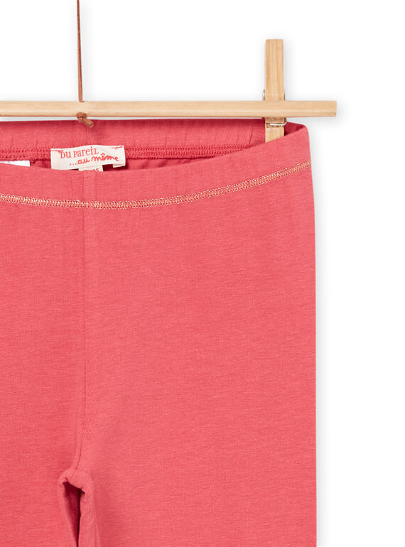 Pink plain leggings PYAJOLEG4 / 22WI01D1CALD305