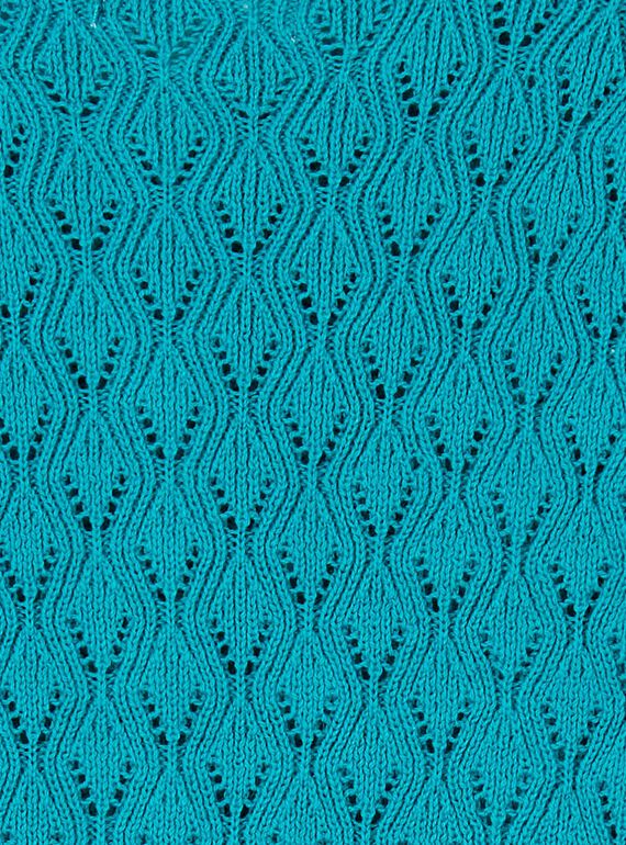 Baby girl turquoise openwork knit vest LIVERCAR / 21SG09Q1CARC216