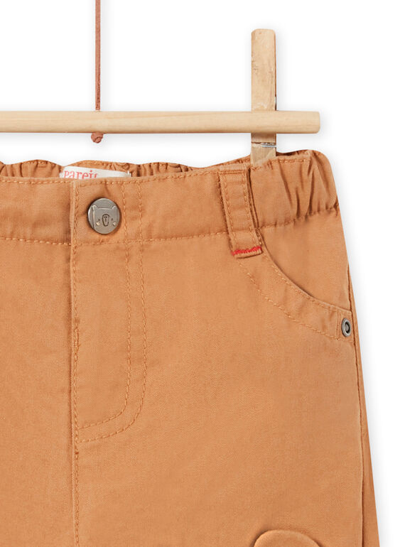 Baby boy brown teddy bear pants MUFUNPAN2 / 21WG10M2PANI820