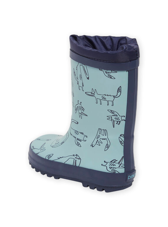 Fox print rain boots POPLUIFOX / 22XK3611D0CC218