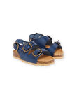 Baby boy navy blue sandals NUNUELIOT / 22KK3843D0E070