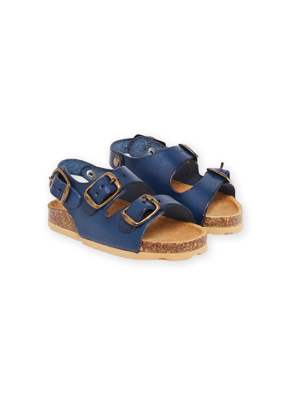 Baby boy navy blue sandals NUNUELIOT / 22KK3843D0E070