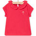 Baby girl's pink t-shirt with collar