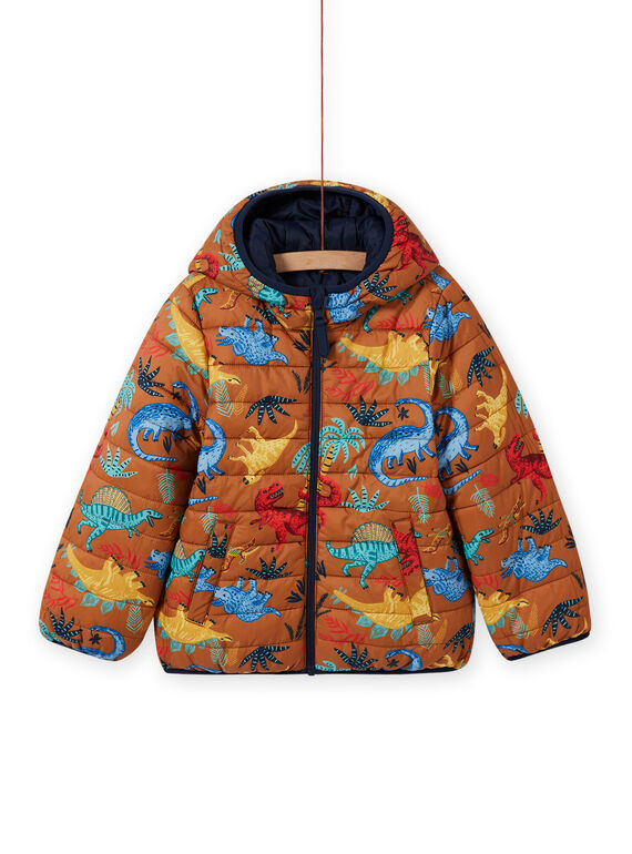Boy's reversible quilted hooded jacket MOGROBLOU1 / 21W90254BLO804