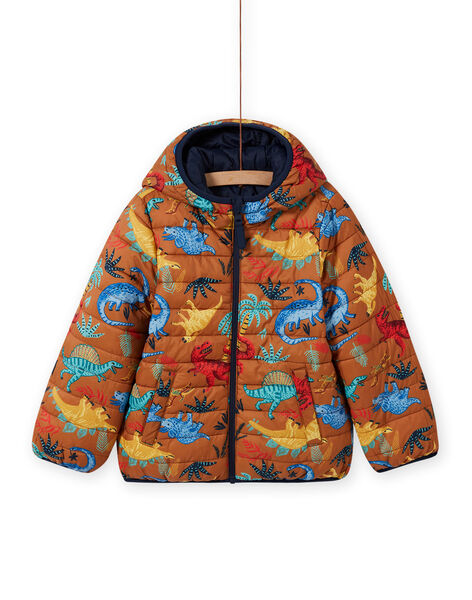 Boy's reversible quilted hooded jacket MOGROBLOU1 / 21W90254BLO804