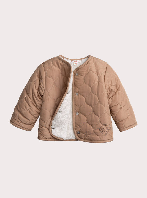 Light brown KIDS CARDIGAN XOU3GIL / 25WF05Q1GIL420