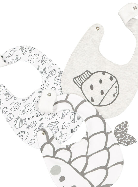 Pack of unisex babies' bibs FOU1BAV / 19SF4211BAV943