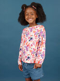 Girl's long sleeve t-shirt with bird design