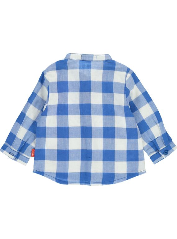 Baby boys' checked shirt CUKLECHEM / 18SG10D1CHM099