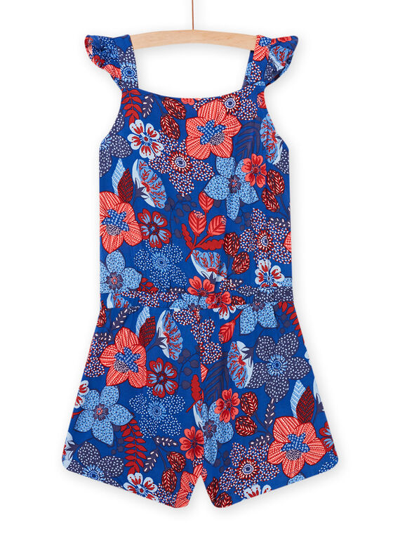 Blue and red jumpsuit child girl NASANCOMB2 / 22S901S1CBL707