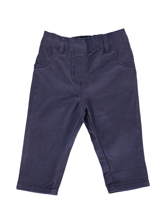 Baby girls' twill trousers CIJOPAN3A / 18SG09R3PAN705