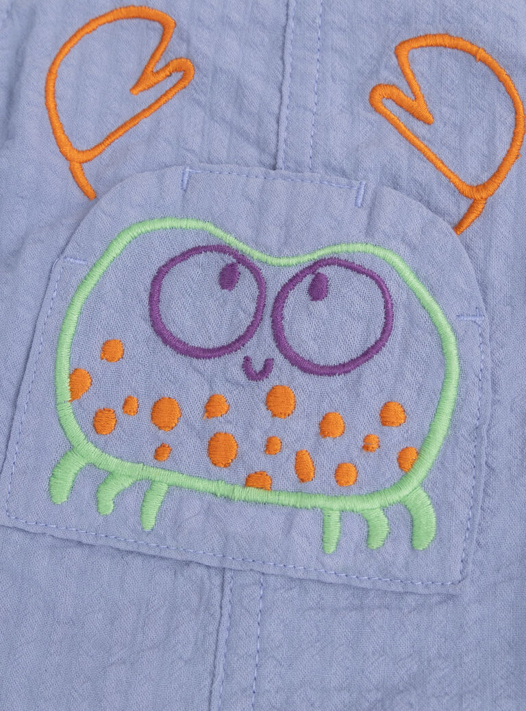 Blue SHORT DUNGAREES WUTASAC1 / 25SG10U2SACC208