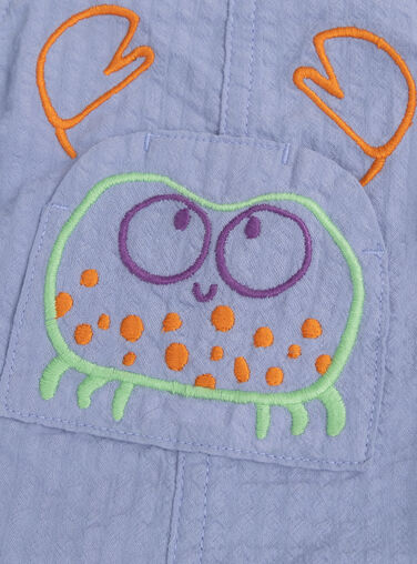 Blue SHORT DUNGAREES WUTASAC1 / 25SG10U2SACC208