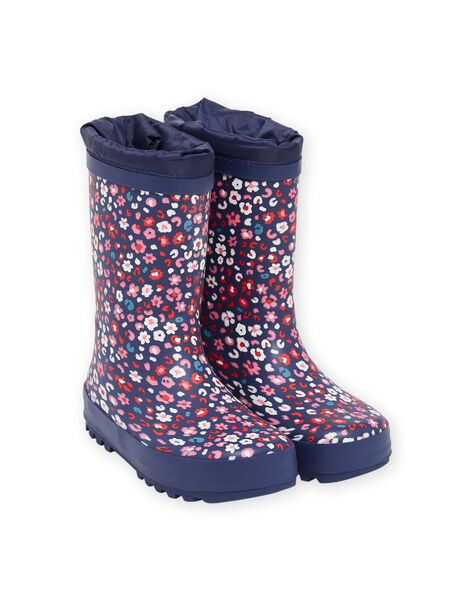 Rain boots with floral print PAPLUIBIRD / 22XK3512D0C070